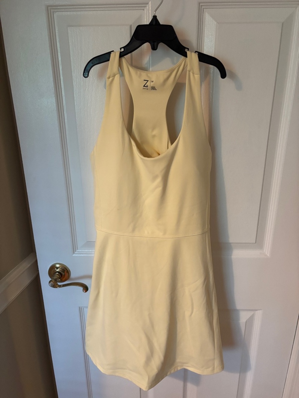 Zella Women's Butter Yellow Athletic Dress with Racerback